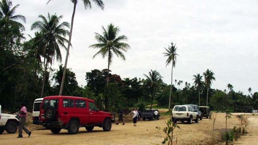 Site of the PNG navy base on Manus Island that housed an Australian immigration detention centre in the early 2000s.