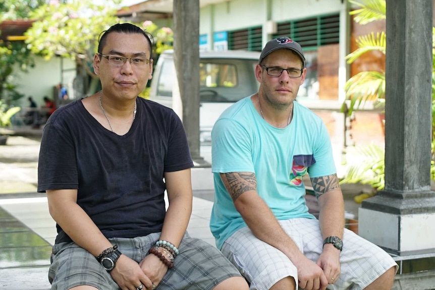 Bali Nine pair, Si Yi Chen and Matthew Norman, sit staring at the camera