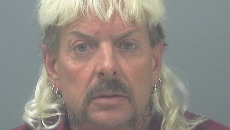 A mugshot of Joseph Maldonado-Passage, or "Joe Exotic".