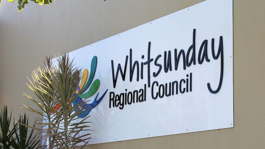 Whitsunday Council sign in north Queensland.