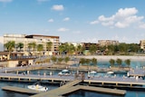 An artists impression of what the marina would look like when open.