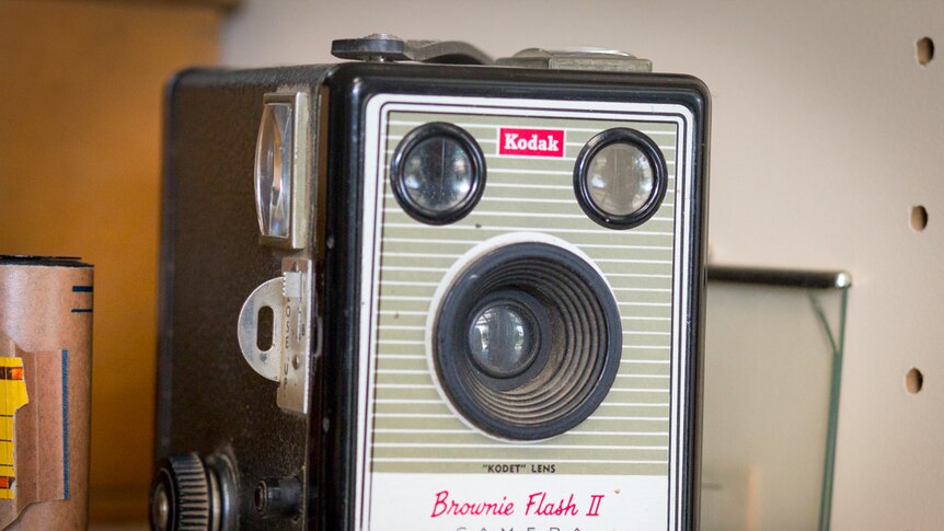 A 'Box Brownie' camera