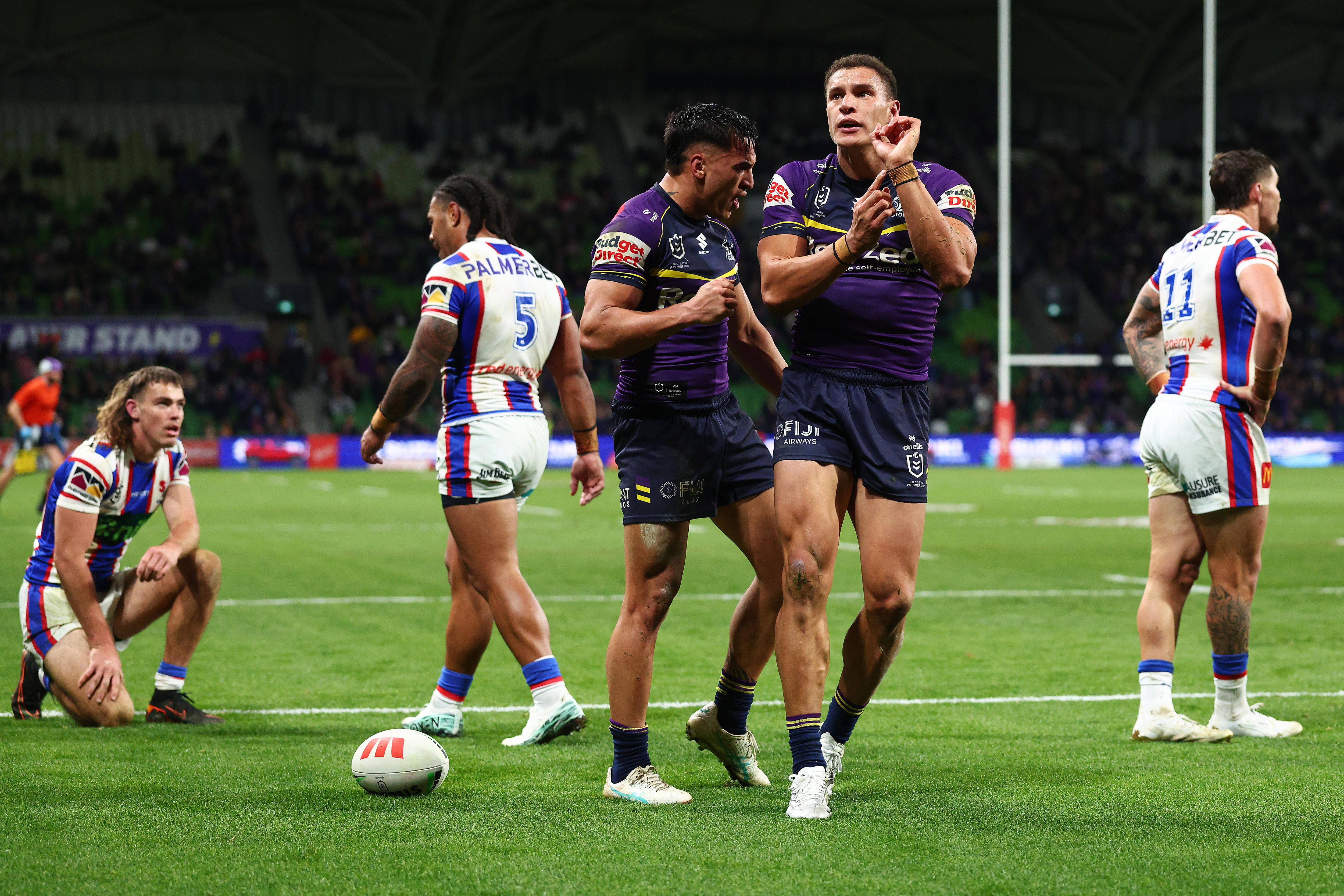Live: Red-hot Roosters flyer crosses on return after Storm's thrilling win