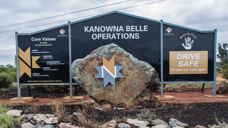 Gold mine entrance in Kalgoorlie