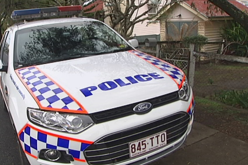 Police on scene of a Brisbane home invasion