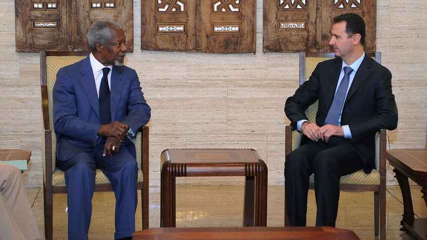 Kofi Annan and Bashar al-Assad