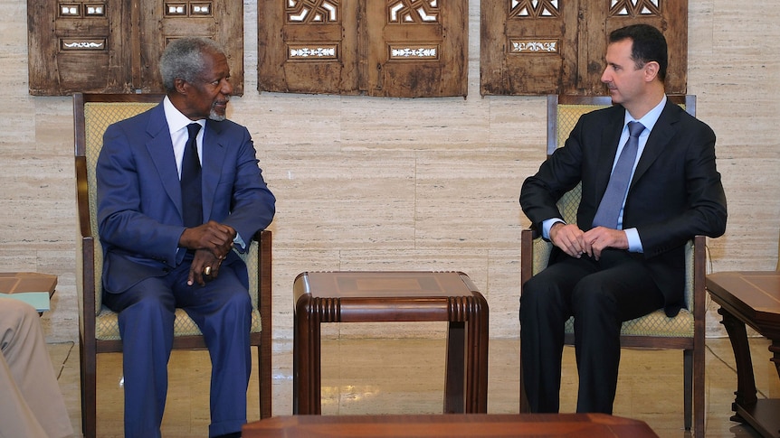 Kofi Annan and Bashar al-Assad