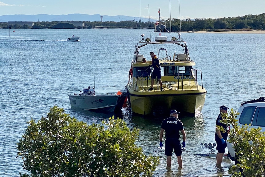 Retrieved boat returns to shore by Brisbane Water Police on June 20, 2021 