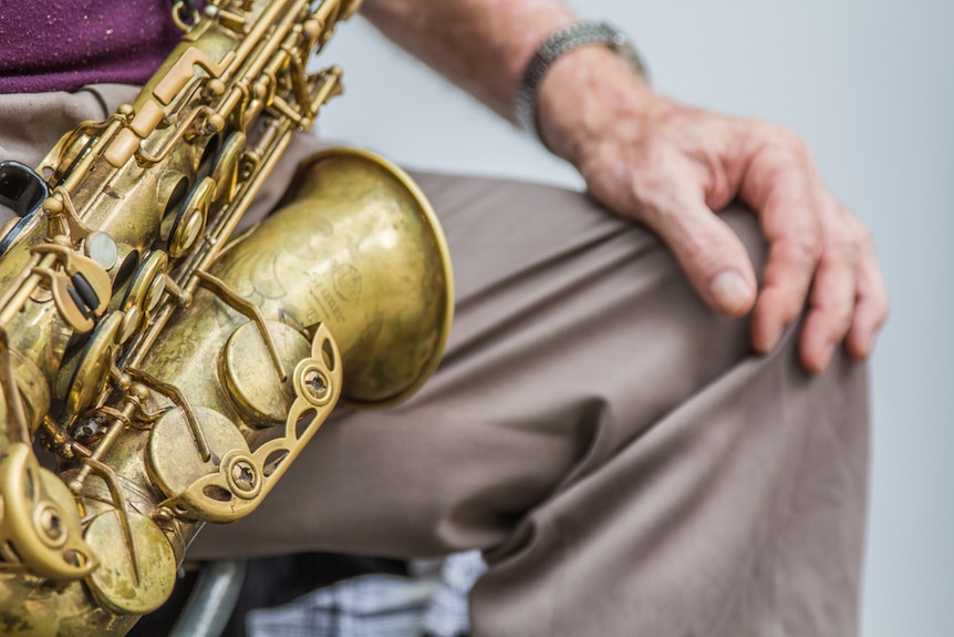 Graham Pampling has been using the same saxophone each and every day he busks on the Queen Street Mall.