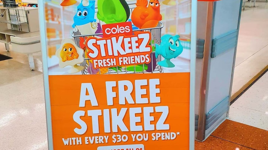 Coles has relaunched its Stikeez plastic collectables range.