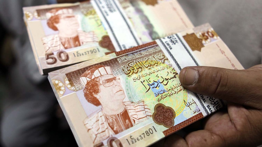 Libyan bank notes