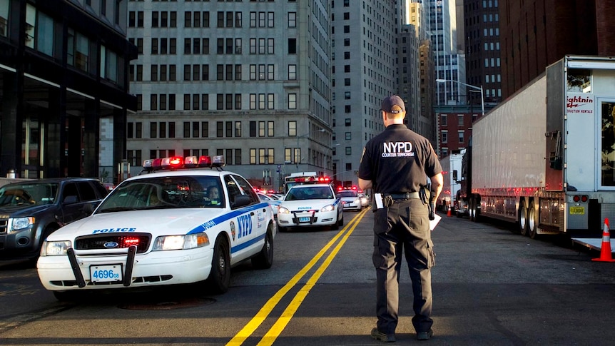 An NYPD Inspector directs a Critical Vehicle Response deployment in New York City