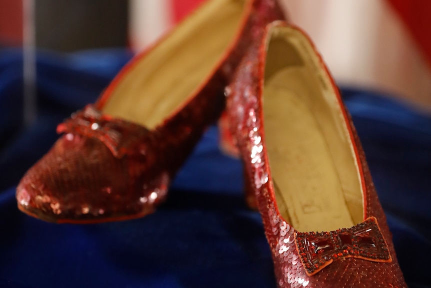 The Ruby slippers used in the filming of The Wizard of Oz are cultural icons.