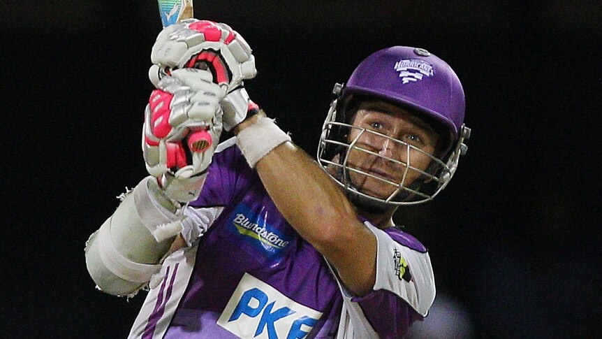 Phil Jaques batting for the Hobart Hurricanes