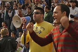 Indian students protest in Melbourne over the recent spate of assaults on Indian students