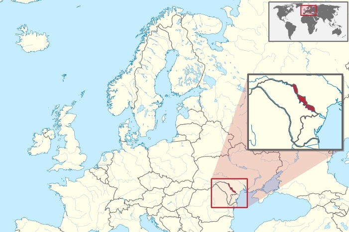 Map of Transnistria