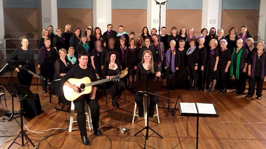 Group photo with the No Excuses Choir