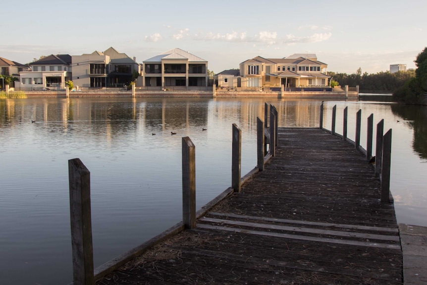 The old clay pits at Maylands, now lakes and a housing development. December 11, 2017