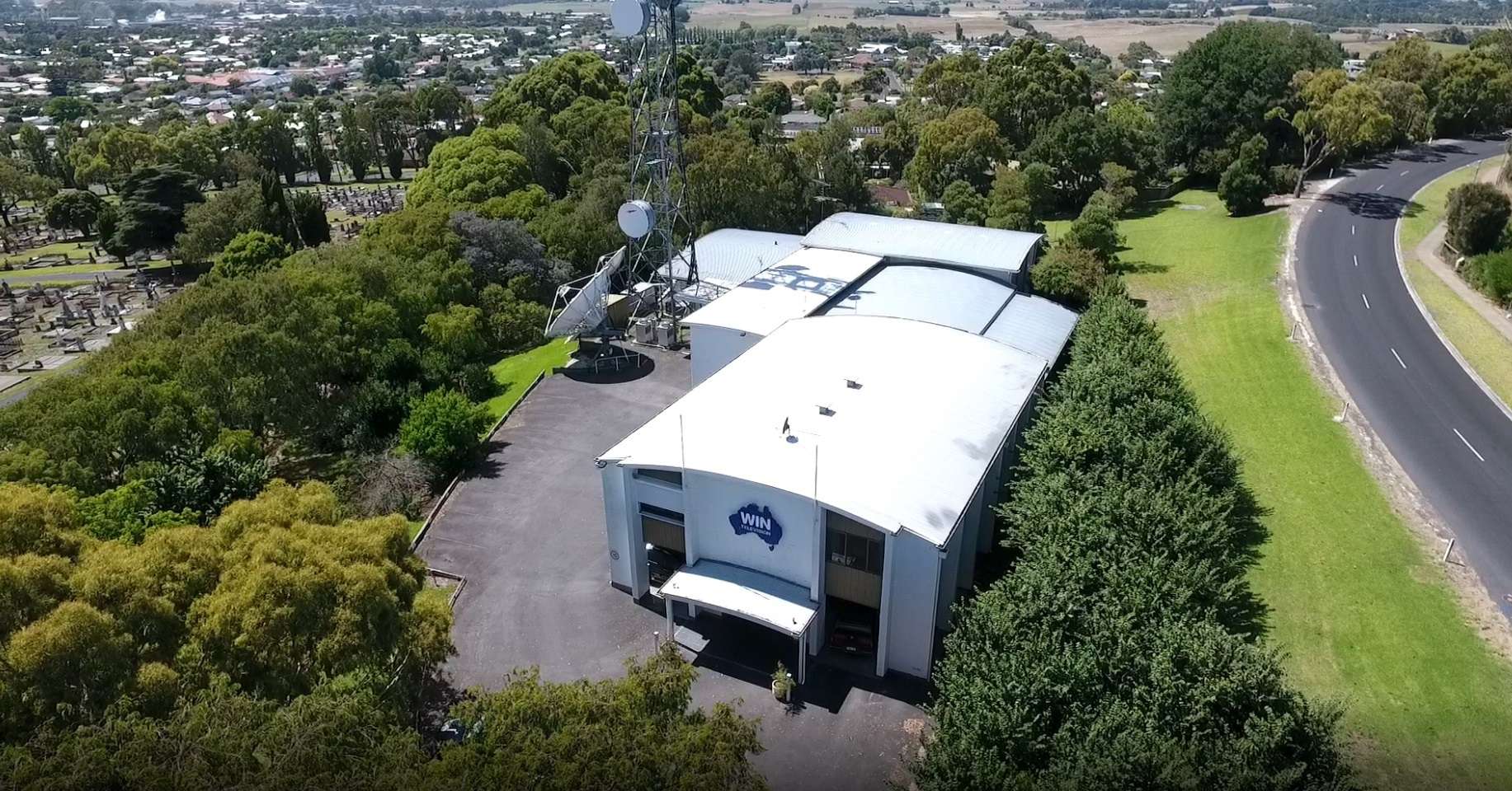 WIN television site next to Mt Gambier