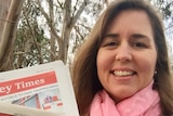 The editor of the Yass Valley Times Jasmin Jones with the latest edition of her community newspaper