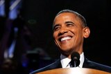 Barack Obama speaks at the Democratic National Convention.