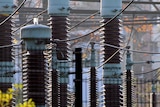 A group of electricity transformers.