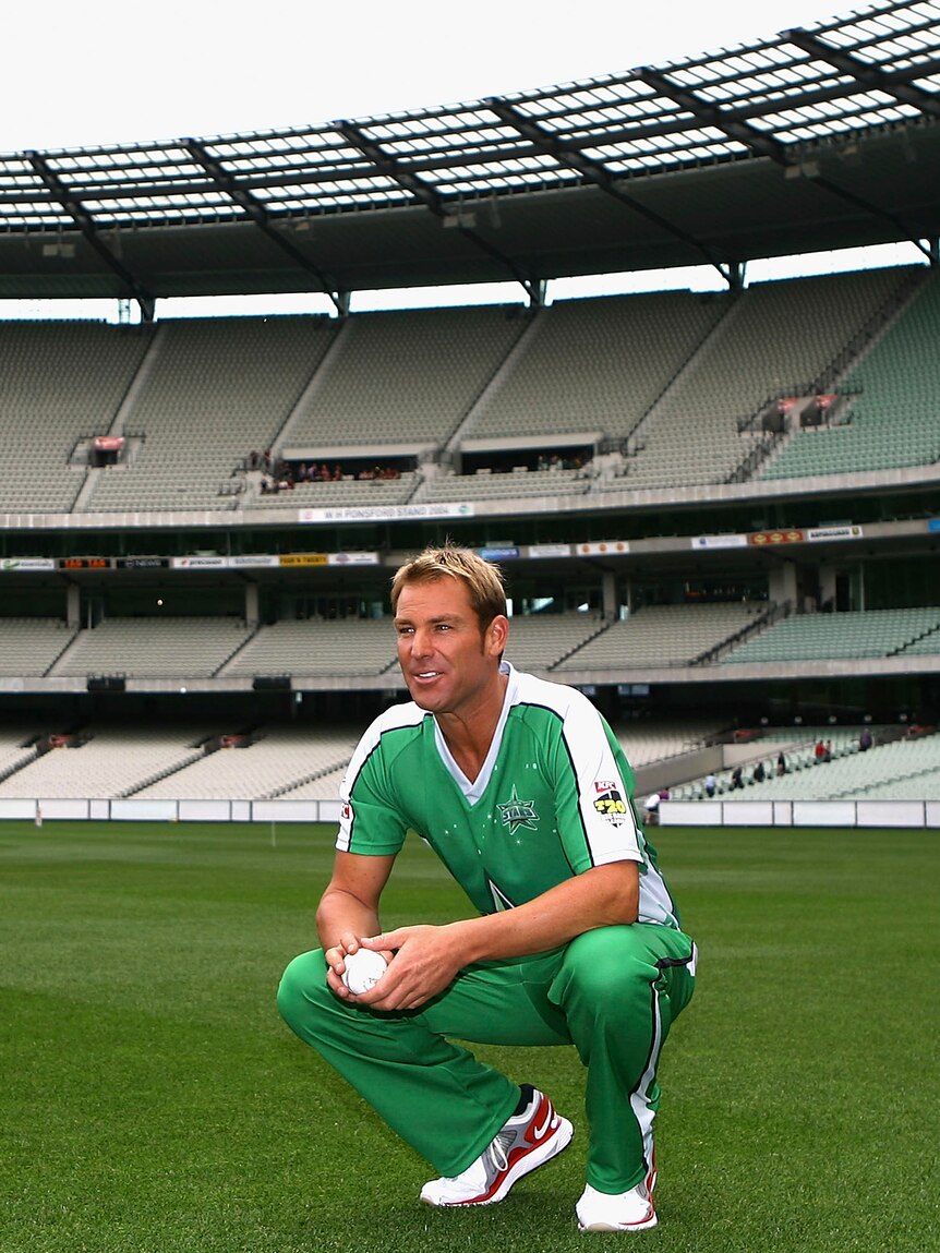 Ready to roll ... Warne is confident he can make an impact for the Stars.