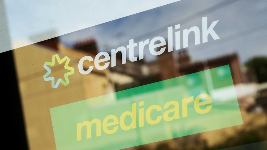 A Medicare and Centrelink office sign