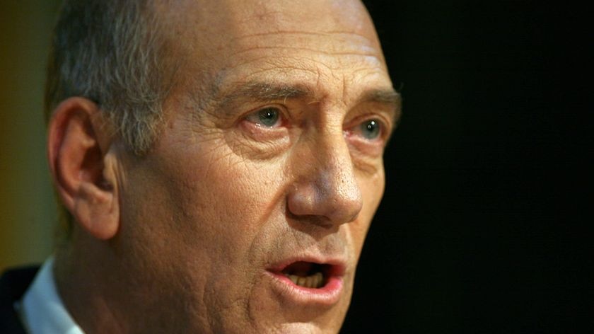 Ehud Olmert... corruption allegations.