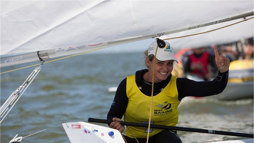 Australian sailor Krystal Weir wins the Laser Radial World title in Holland.