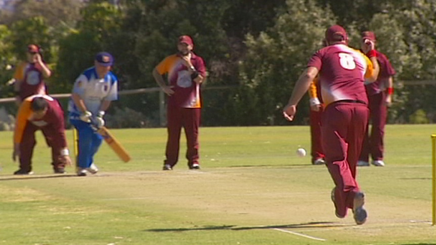 Blind cricketers at national championships in Adelaide
