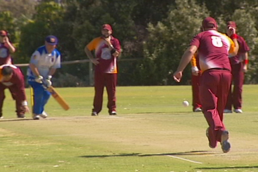 Players at Blind Cricket Nationals in Adelaide
