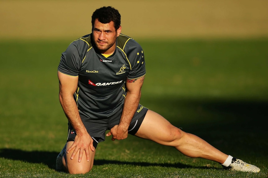 George Smith trains with the Wallabies
