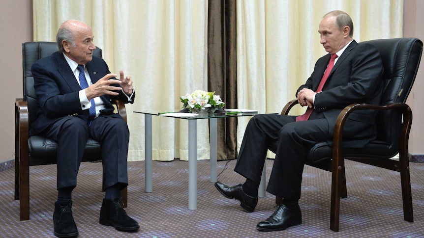 Sepp Blatter meets with Vladimir Putin
