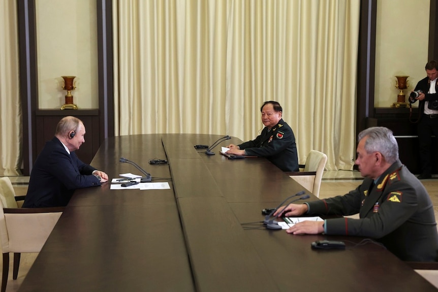 普京表示希望俄中能在军事高科技领域加强合作。