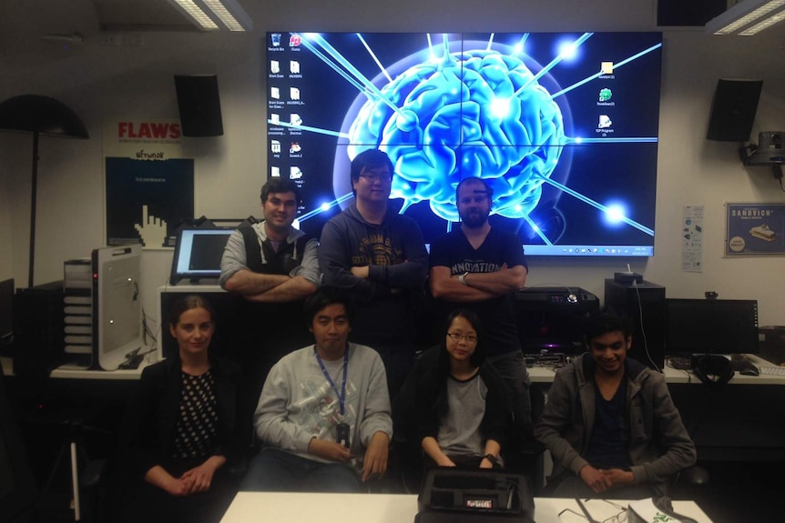 The team from the University of Sydney Technology Lab behind the brainwave reading headset