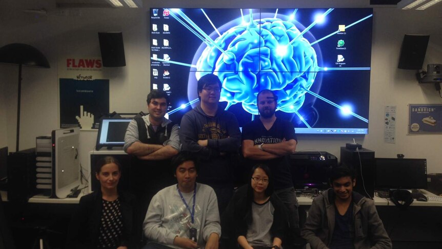 The team from the University of Sydney Technology Lab behind the brainwave reading headset