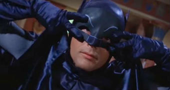 Adam West as Batman in the Batusi scene.