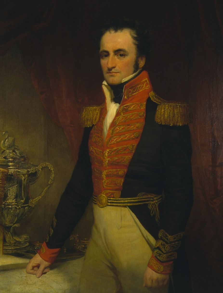 Historical painting of Sir James Stirling