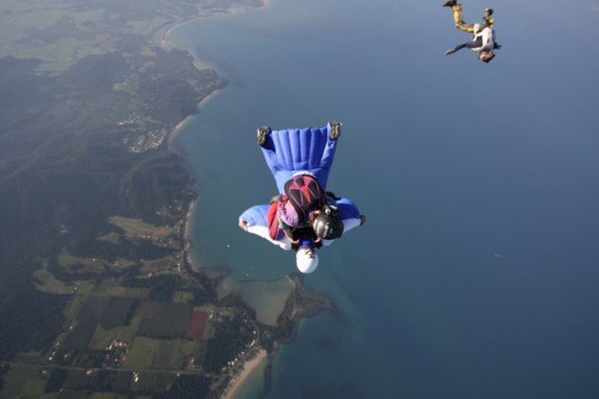 Wing suit jump