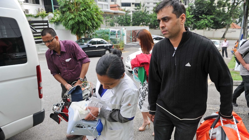 Indian medics leave Singapore hospital