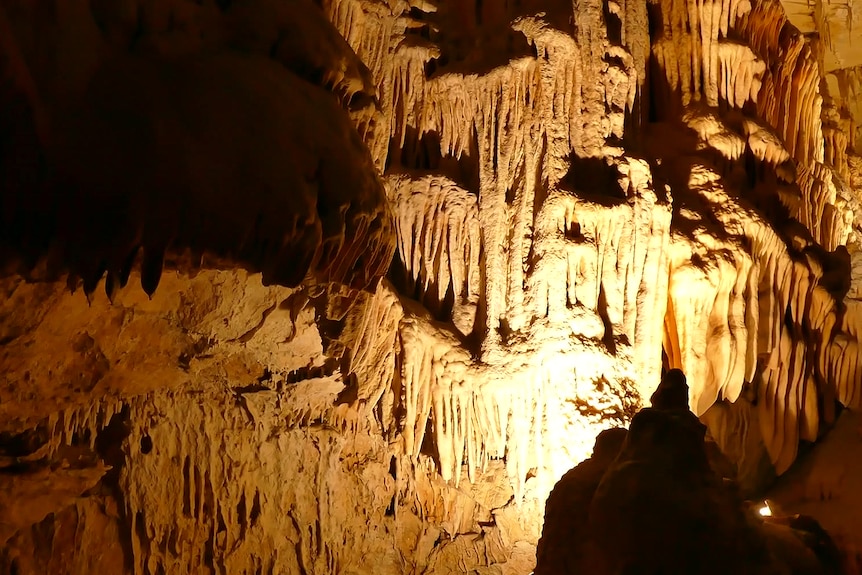 the inside of the jenolan caves