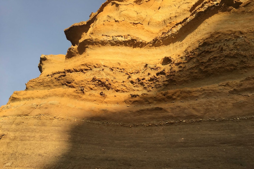 Sandstone cliffs on Victoria's Surf Coast