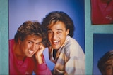 Young Wham! in a blue frame