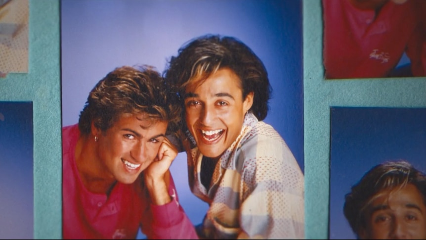 Young Wham! in a blue frame