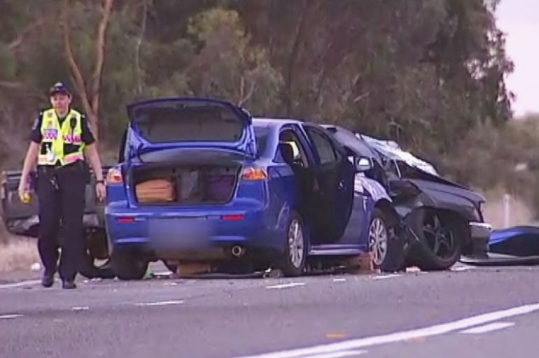 Three cars crashed on the Augusta Highway north of Lochiel