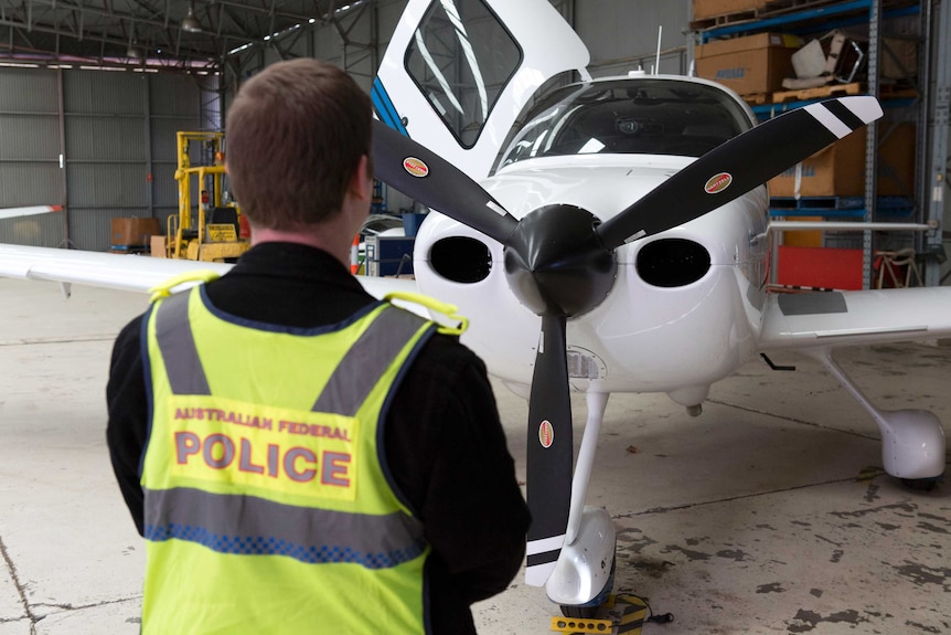 Police seized a light aircraft