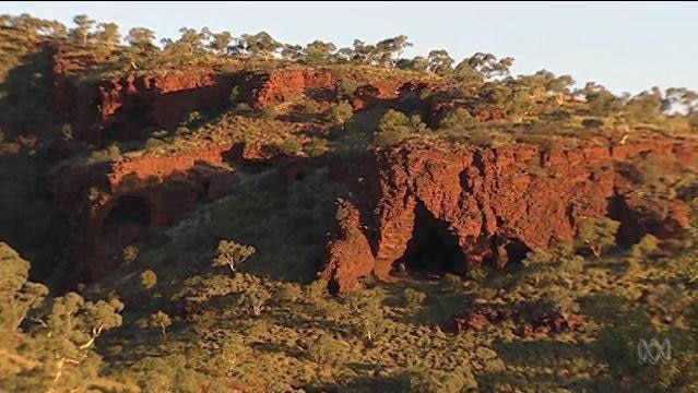 Red cliffs in outback