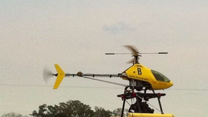 A drone used in agriculture