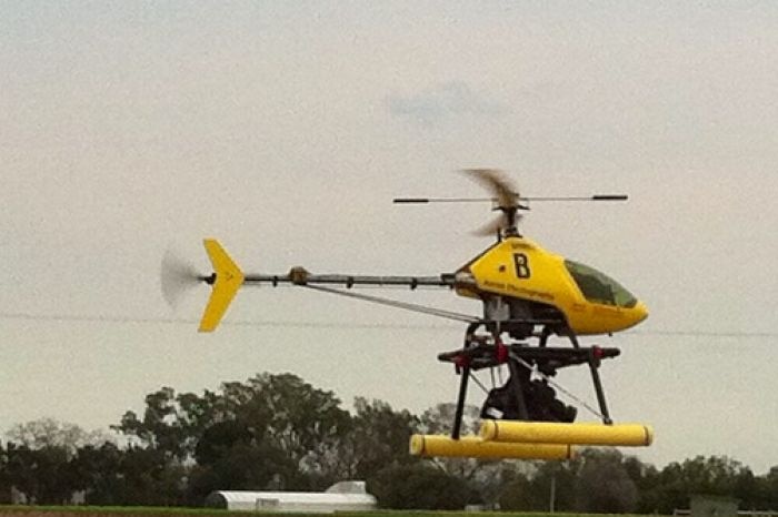 A drone used in agriculture